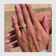 Noel Engagement Ring 2.4ct TCW, 14K Gold