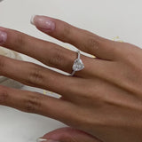 Zendaya Engagement Ring 2.30 Carat White Gold