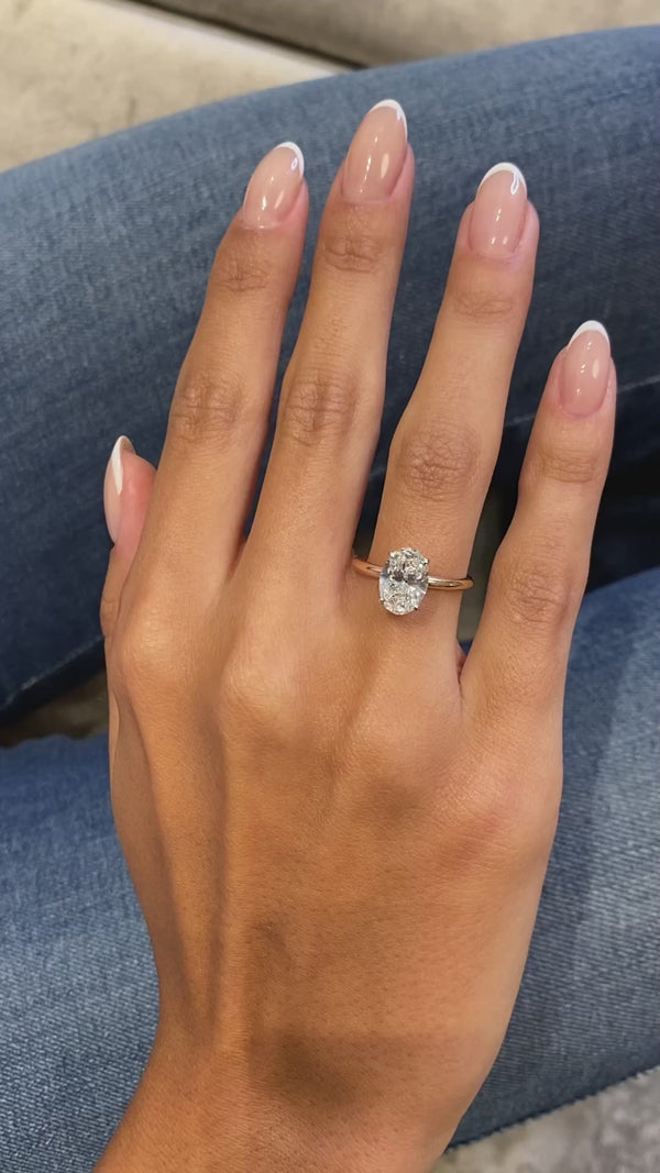 Violeta - Oval Cut 1.85 Carat Diamond Engagement Ring
