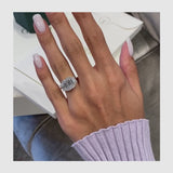 Greta Ring 5.1 ct TCW , Solid Gold 14k