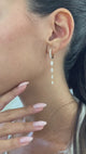 Diamond Drop Earrings 2 ct Yellow Gold