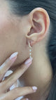 Diamond Drop Earrings 0.5 ct Rose Gold