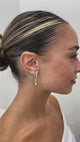 Diamond Dangle Earrings 1 ct White Gold