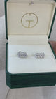 Diamond Hoop Earrings 3.1 ct White Gold