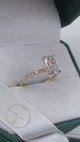Laylah Engagement Ring 2.3ct TCW, 14K Gold