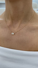 Diamond Pendant Necklace 2 Ct Yellow Gold