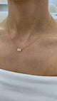 Diamond Pendant Necklace 2 Ct Yellow Gold