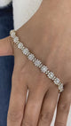 Diamond Tennis Bracelet 6.6 ct Yellow Gold