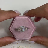 Gabi Engagement Ring 6.25 Carat White Gold