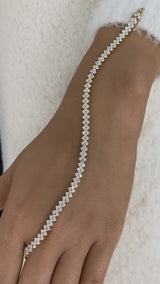 Diamond Tennis Bracelet 8.7 ct Yellow Gold