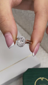 Mary Engagement Ring 1.1ct TCW, 14K Gold