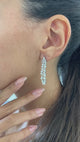 Diamond Drop Earrings 4.4 ct White Gold