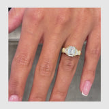 Eileen Engagement Ring 2.7ct TCW, 14K Gold