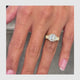 Eileen Engagement Ring 2.7ct TCW, 14K Gold