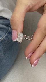 Lir Engagement Ring 5ct TCW, 14K Gold