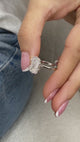 Lir Engagement Ring 5ct TCW, 14K Gold