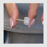 Megan Engagement Ring 1.7ct TCW, 14K Gold