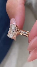 Mallory Engagement Ring 2.95 Carat Rose Gold