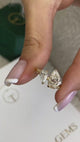 Toi-et Moi Engagement Ring 2ct TCW, 14K Gold