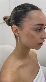 Diamond Drop Earrings 2.3 ct Rose Gold