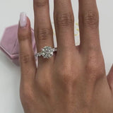 Nina Engagement Ring 4.5ct TCW, 14K Gold