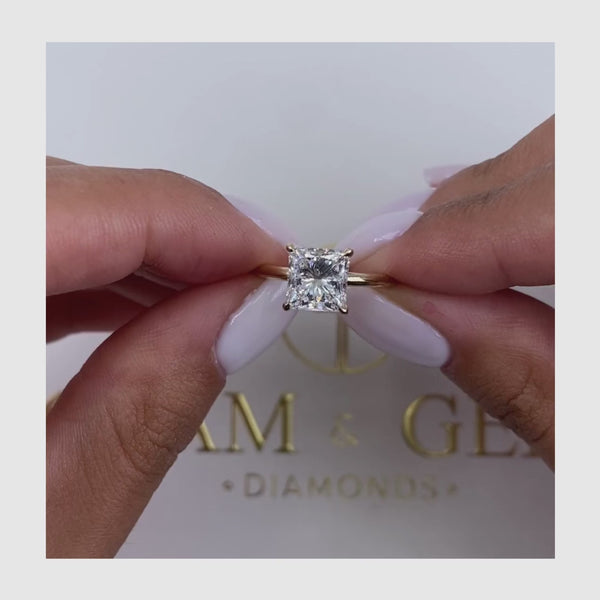 Addison - Princess Cut 1.50 Carat Diamond Engagement Ring