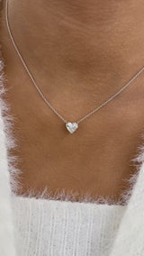 Romantic Necklace 1.5 ct TCW , Solid Gold 14k