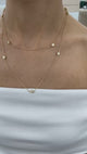 Diamond Chain Necklace 1.6 ct Yellow Gold