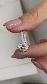 Catalina Bridal Set Rings Set 2.6ct TCW, 14K Gold
