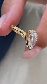 Clarette Engagement Ring 3ct TCW, 14K Gold