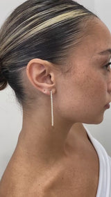 Diamond Drop Earrings 1.4 ct Yellow Gold