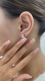 Diamond Post-On Earrings 1.8 ct Yellow Gold
