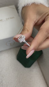 Valeria Engagement Ring 2ct TCW, 14K Gold