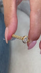 Diamond Statement Fashion Ring 0.50 ct TCW, Yellow Gold 14K