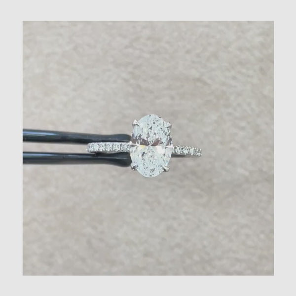 Harlee - Oval Cut 2.05 Carat Diamond Engagement Ring
