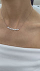 Diamond Pendant Necklace 1.7 ct White Gold