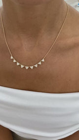 Diamond Pendant Necklace 0.8 ct Yellow Gold