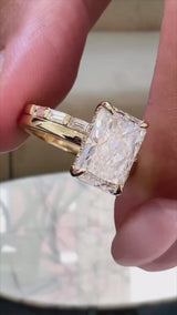 Aurelie Diamond Engagement Ring, 18K gold
