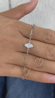 Diamond Chain Bracelet 0.9 ct White Gold