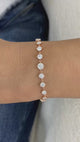 Round Tennis Bracelet 2.7ct TCW, Rose Gold 14K