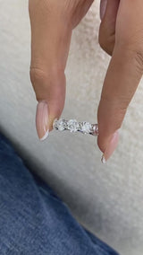 Diamond Band Ring 3.50 ct White Gold