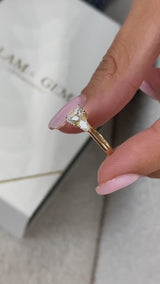 Savanna Engagement Ring 1.30 Carat Yellow Gold