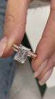 Zara Bridal Set Rings Set 3.4ct TCW, 14K Gold