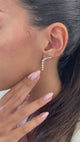 Diamond Drop Earrings 1.3 ct White Gold