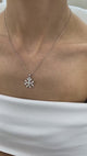 Diamond Pendant Necklace 1.4 ct White Gold