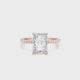 Melani Engagement Ring 2.80 Carat Two-Tone Gold