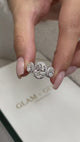Norah Engagement Ring 3.2ct TCW, 14K Gold
