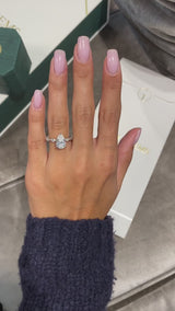 Erin Engagement Ring 3.5ct TCW, 14K Gold