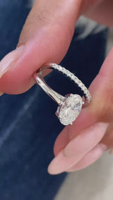 Elaina Engagement Ring 1.6ct TCW, 14K Gold