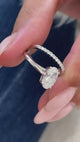 Elaina Engagement Ring 1.6ct TCW, 14K Gold